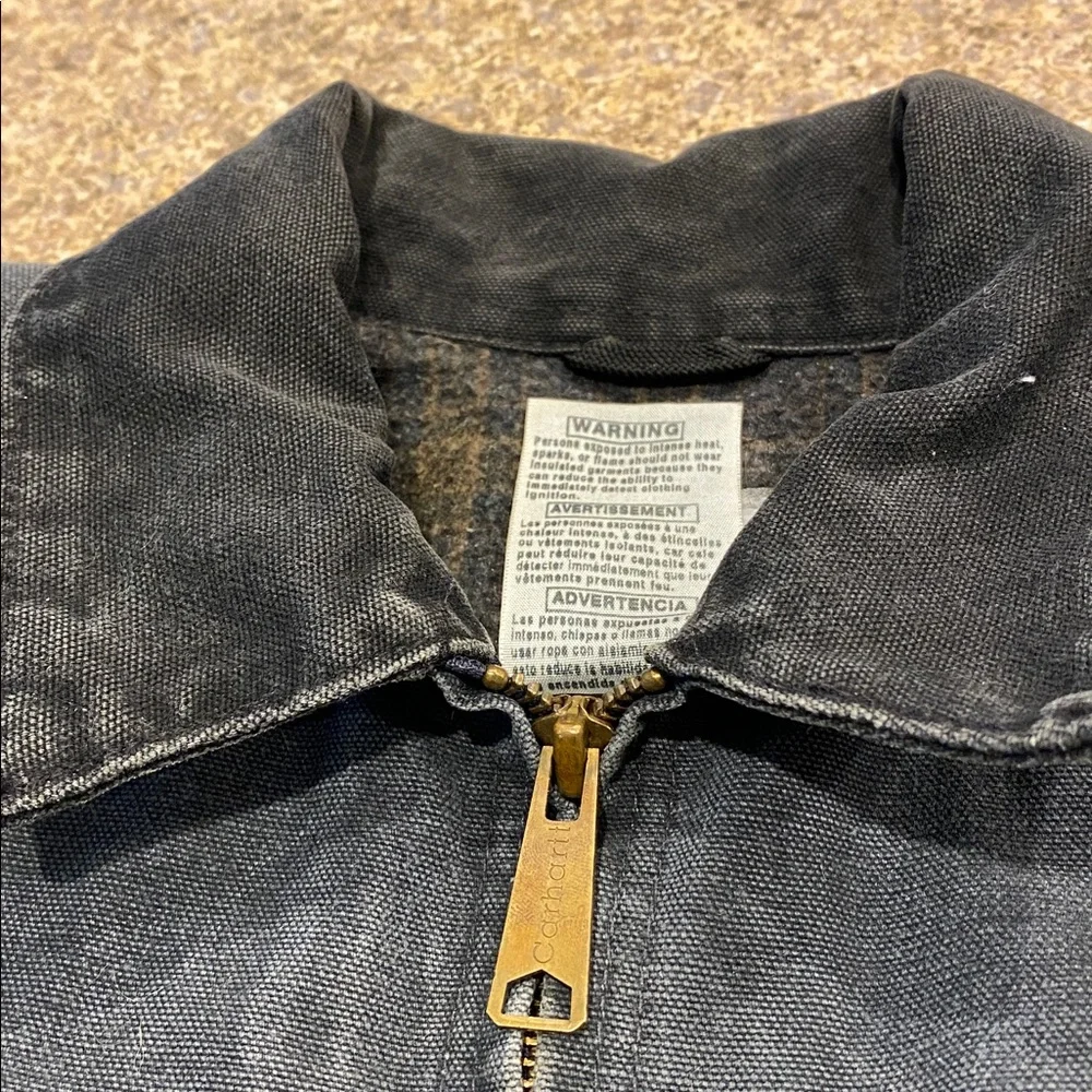Carhartt Detroit Jacket J97 PTL Medium Petrol Work Wear Utility - Picture 10 of 17